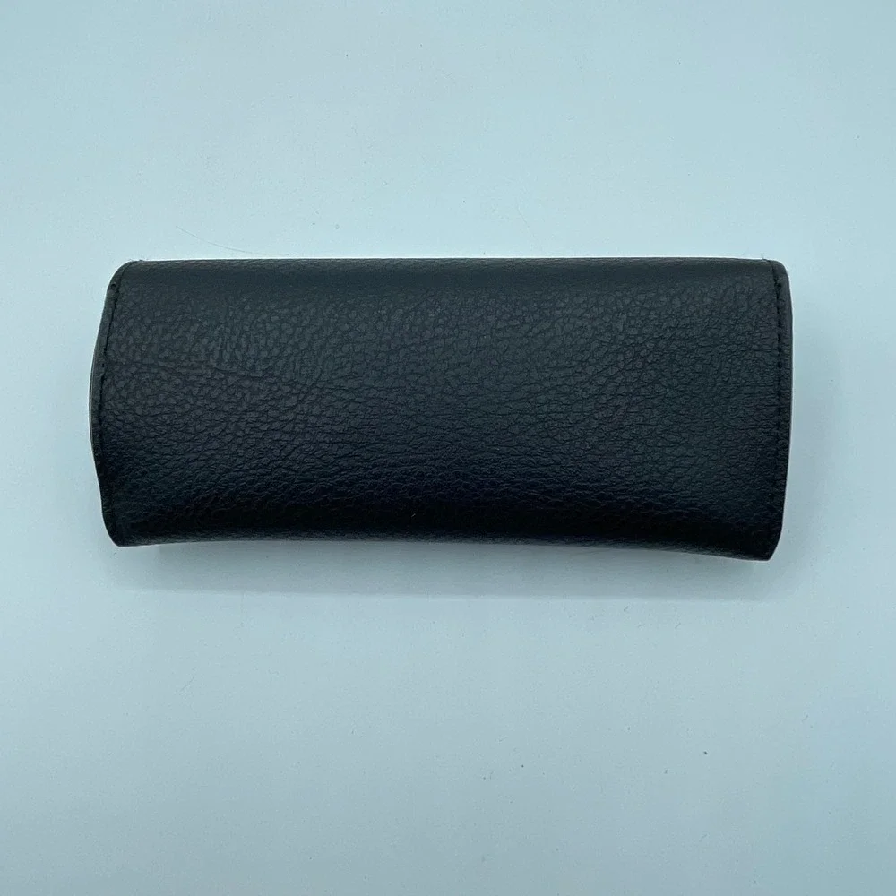 Ray Ban Sunglasses Case Black Faux Leather 100‎ UV Protection Snap Closure